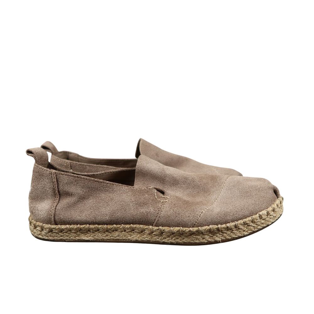 Toms Shoes Womens 6 Flats Slip On Alpargatas Deconstructed Desert Suede Loafers